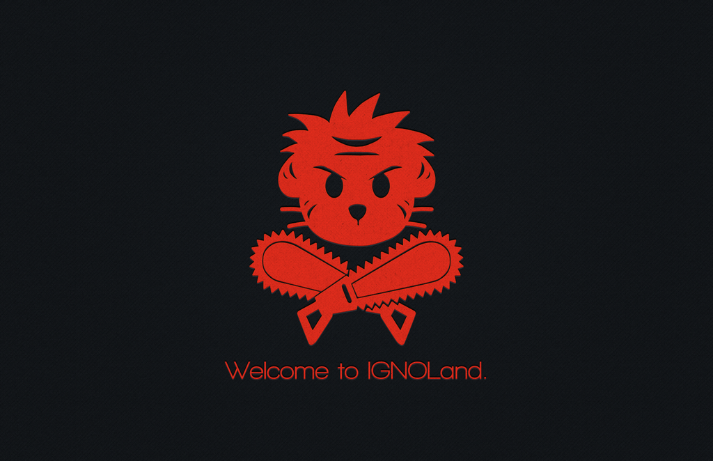 Welcome To Ignoland Logo Graphic
