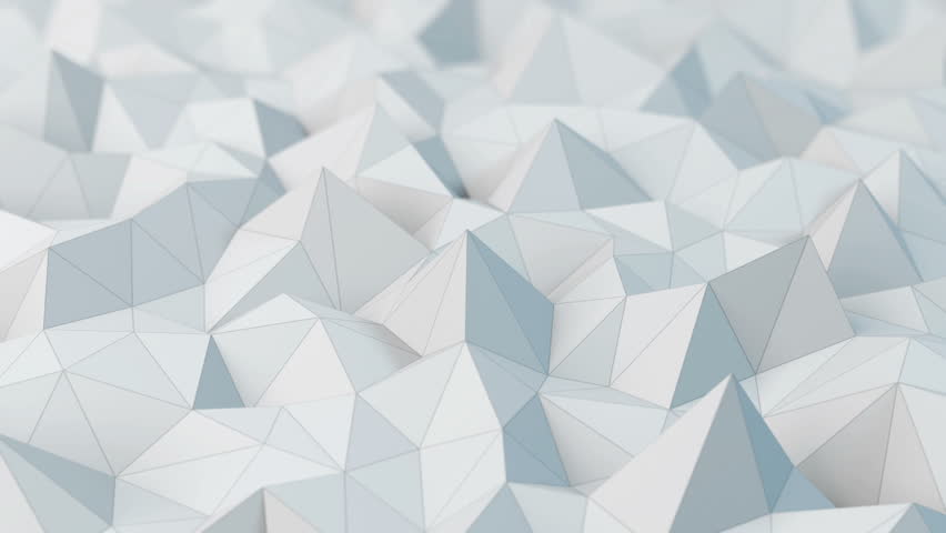 White Low Poly Abstract Art