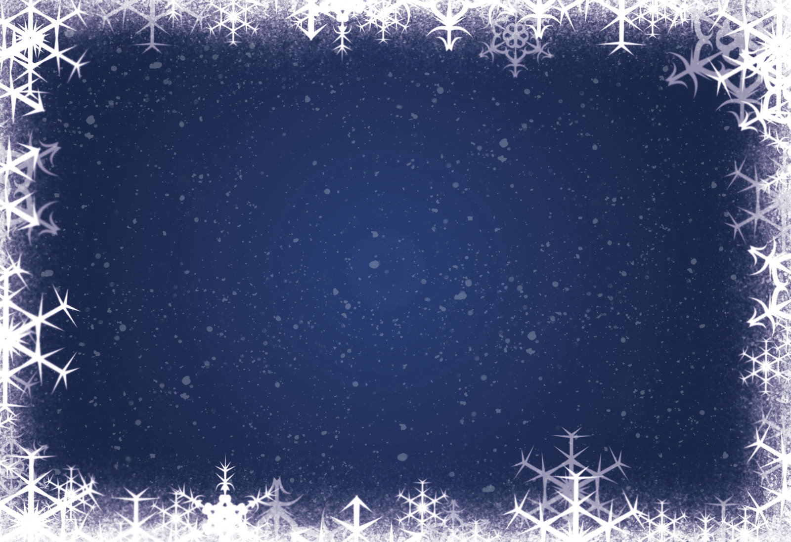 Xmas Snowflakes Frame Picture