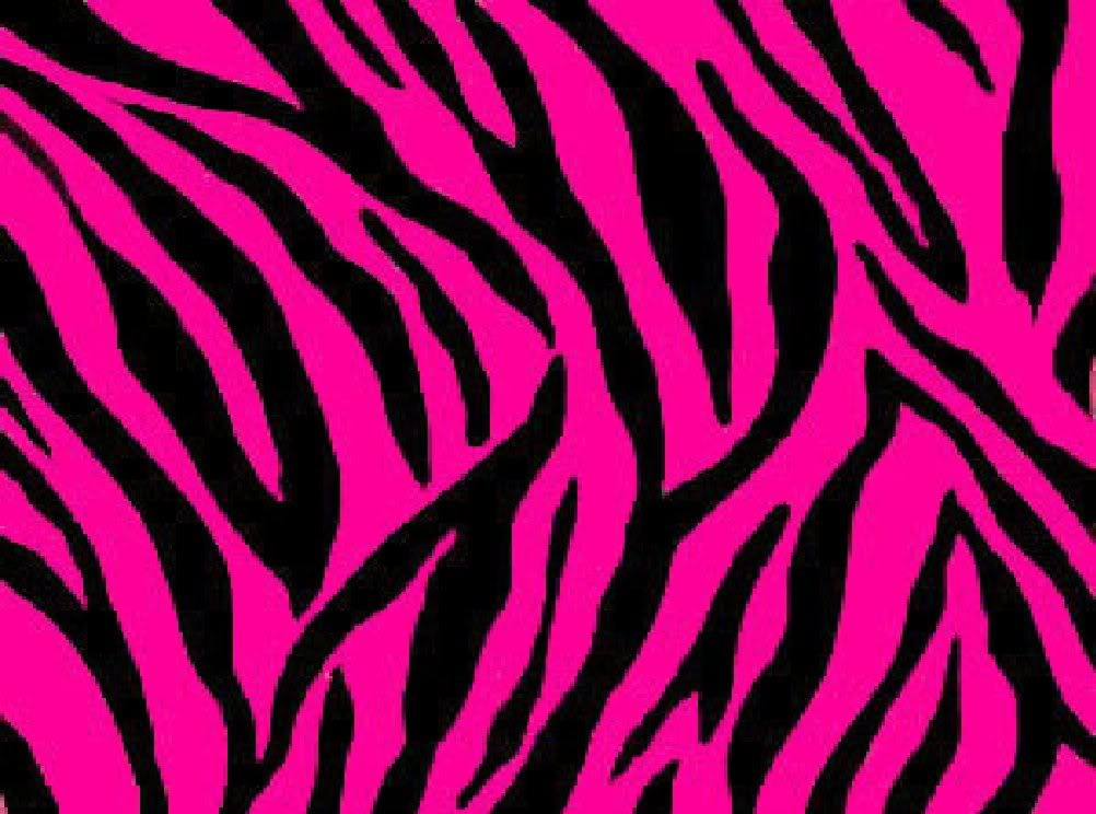 Zebra Pink and Black Zebra Print 1 Desktop Art